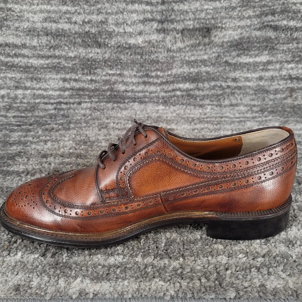 Imperial Grade Regal Wing Tip Brogue Brown Leather‎ Oxford USA Mens 7.5